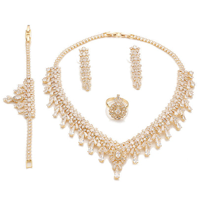 Elegant 4-Piece Zirconia Jewelry Set™